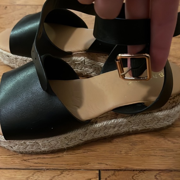 Black espadrilles platform sandals - Picture 4 of 7